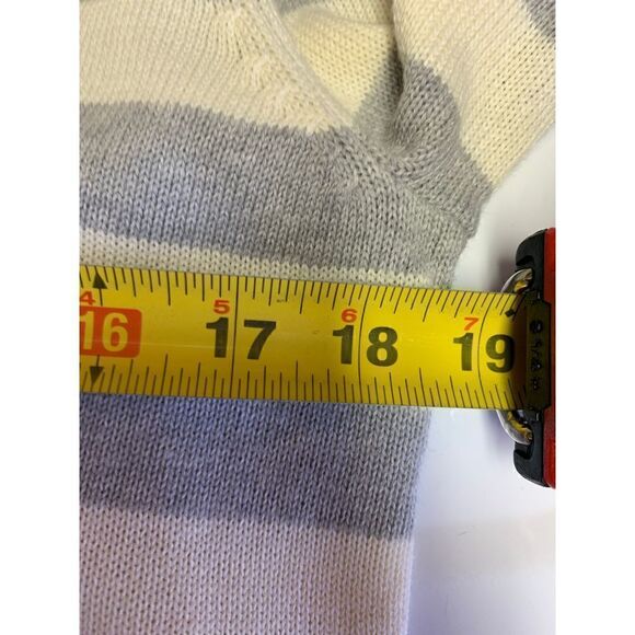 Polo Jeans Company NWT Cream Gray Striped Sweater Size L - Picture 8 of 9